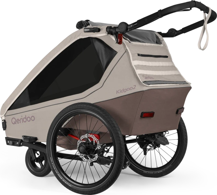 Qeridoo Kidgoo 2 Pro Gen 2 Fahrradanhänger barista brown (Modell 2026)
