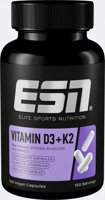 ESN Vitamin D3+K2 Kapseln, 120 Stück
