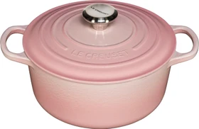 Le Creuset Signature Gusseisen Bräter rund 24cm 4.2l shell pink