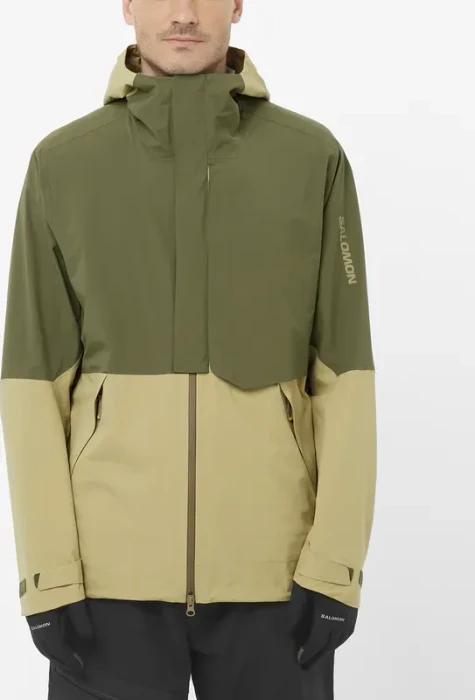 Salomon Outerpath Pro 2.5L Funktionsjacke gray green/grape leaf (Herren)