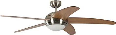 Pepeo Melton Deckenventilator nickel/ahorn