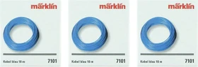 Märklin - Zubehör - Kabel 1-adrig, 0.19mm², 10m blau