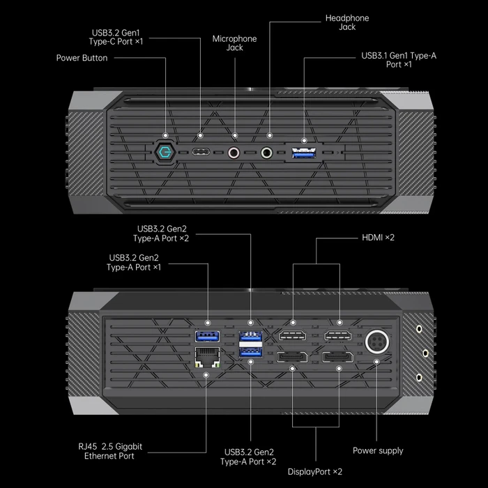 Minisforum Neptune HX80G, Ryzen 7 5800H, Radeon RX 6600M