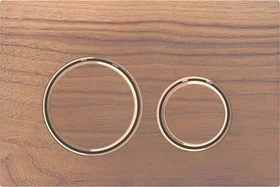 Geberit Sigma21 Betätigungsplatte Nussbaum amerikanisch/rotgold