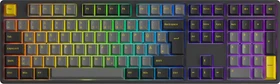 Akko 5108B Plus, Black & Gold, LEDs RGB, V3 Pro Cream Blue, USB/Bluetooth, DE