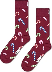 Happy Socks Candy Cane Socken dunkelrot