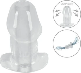 Anos Butt Plug with Tunnel transparent