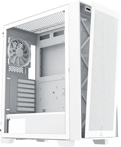 Montech Air 1000 Lite White, weiß, Glasfenster