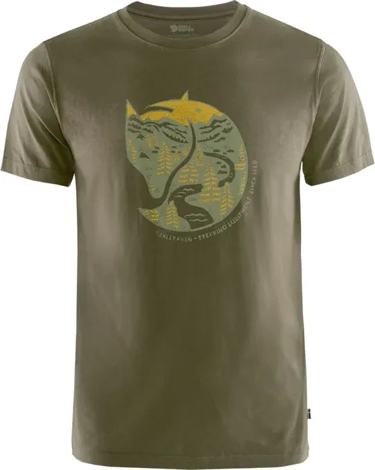 Fjällräven Arctic Fox T-Shirt kurzarm dark olive (Herren)
