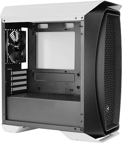 AeroCool Aero One Mini, weiß, Glasfenster