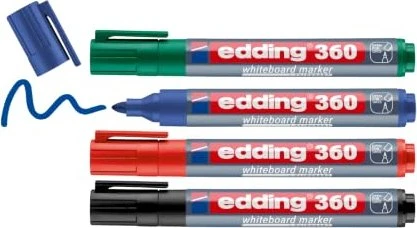 edding 360 Whiteboardmarker sortiert, 4er-Set