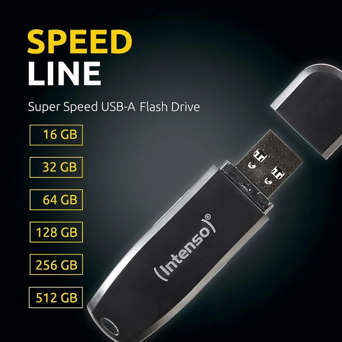 Intenso Speed Line 128GB, USB-A, USB 3.2 Gen 1×1, 2er-Pack