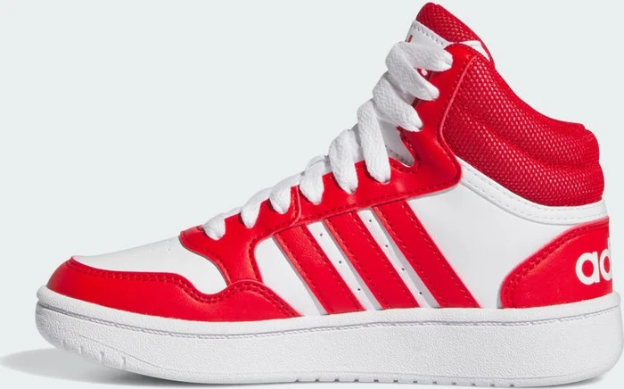 adidas Hoops Mid cloud white/better scarlet (Junior)