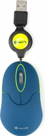 NGS Sin Laptop Mouse with Retractable Cable blau, USB