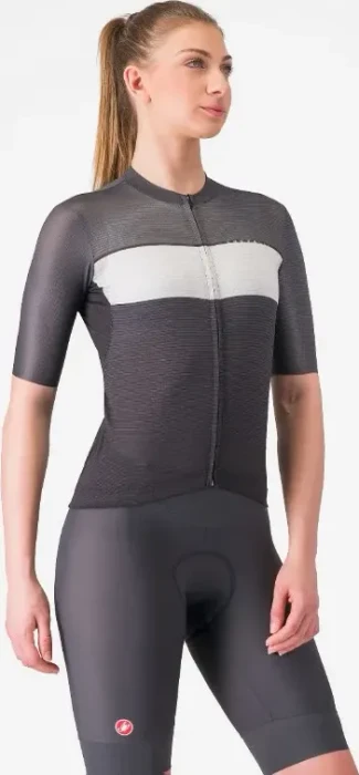 Castelli Elegante Trikot kurzarm black/silver gray/dark gray (Damen)