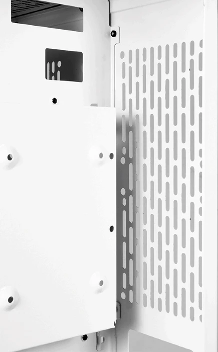 Inter-Tech C-701 Panorama White, weiß, Glasfenster