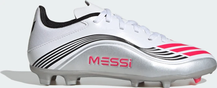 adidas F50 Messi League FG/MG cloud white/lucid red/silver metallic (Junior)