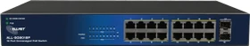 Allnet SG80 Rackmount Gigabit Switch, 16x RJ-45, 2x SFP, 240W PoE+ (ALL-SG8018P / 211783)
