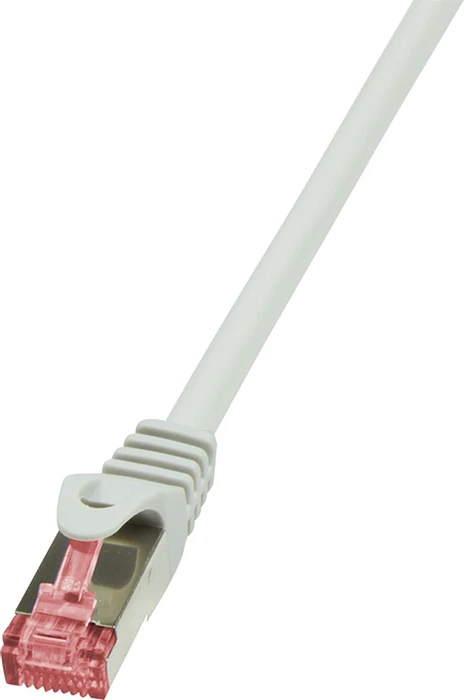 LogiLink PrimeLine Patchkabel, Cat6, S/FTP, RJ-45/RJ-45, 0.25m, grau