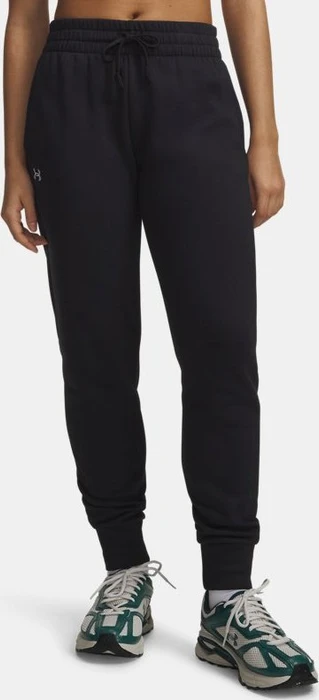 Under Armour Rival Fleece Trainingshose lang schwarz/weiß (Damen)