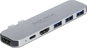 DeLOCK Dockingstation für MacBook Dual HDMI, 2x Thunderbolt 3 [Stecker] (87753)