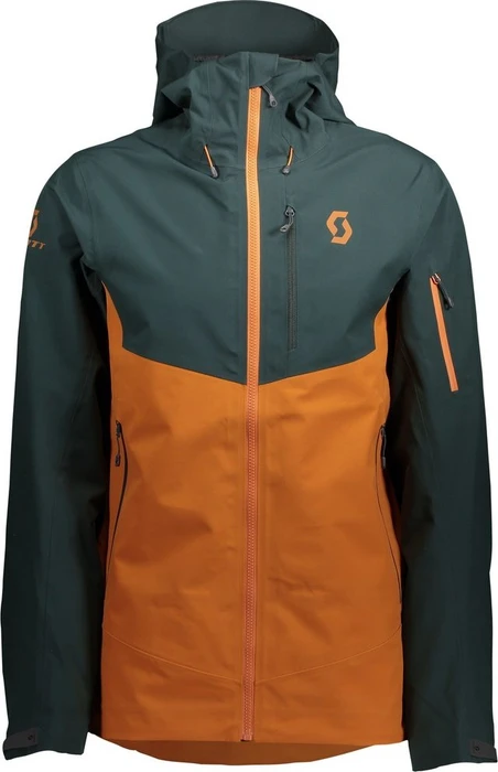 Scott Explorair 3L Skijacke tree green/copper orange (Herren)