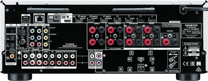 Onkyo TX-NR646 silber