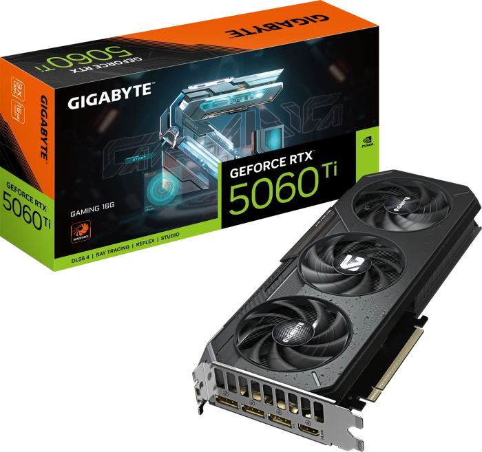 GIGABYTE GeForce RTX 5060 Ti Gaming 16G, 16GB GDDR7, HDMI, 3x DP