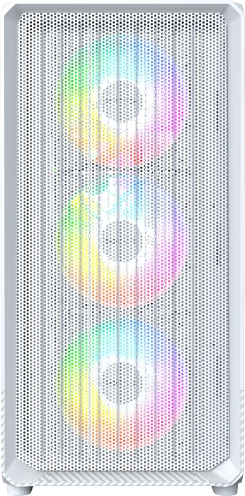 Montech X5M, weiß, Glasfenster