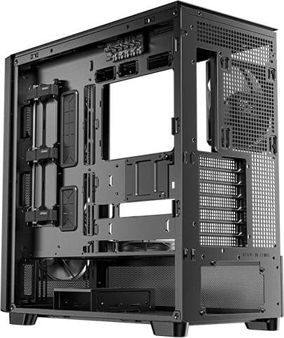Antec Flux, schwarz/braun, Glasfenster