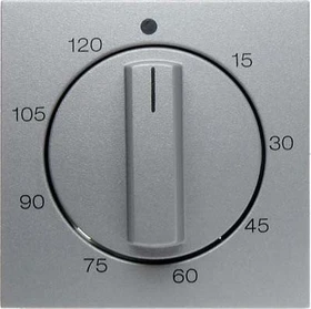 Berker S.1/B.3/B.7 Zentralstück für mechanische Zeitschaltuhr, alu matt