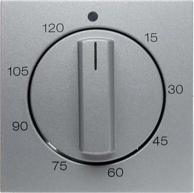 Berker S.1/B.3/B.7 Zentralstück für mechanische Zeitschaltuhr, alu matt