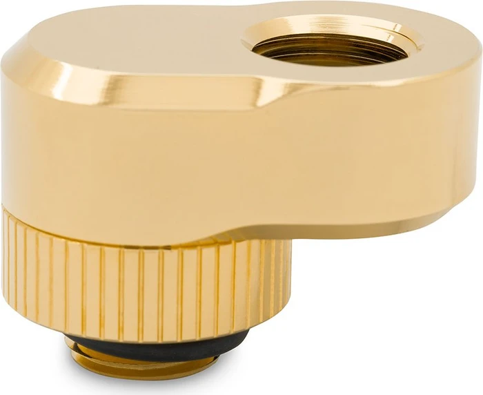 EK Water Blocks Quantum Line EK-Quantum Torque Rotary Offset 14, G1/4", 14mm Versatz, gold