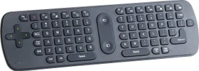 GeneralKeys 3in1-Funk-Air-Maus mit Multimedia-Tastatur und Fernbedienung, schwarz, USB, DE (PX4867)