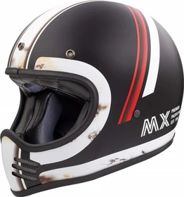 Premier Helmets Trophy MX DO O.S. matt schwarz/weiß/rot