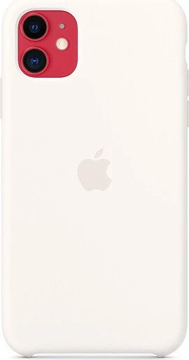Apple Silikon Case für iPhone 11 weiß