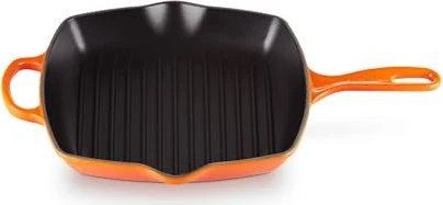 Le Creuset Grillpfanne quadratisch 26x26cm ofenrot