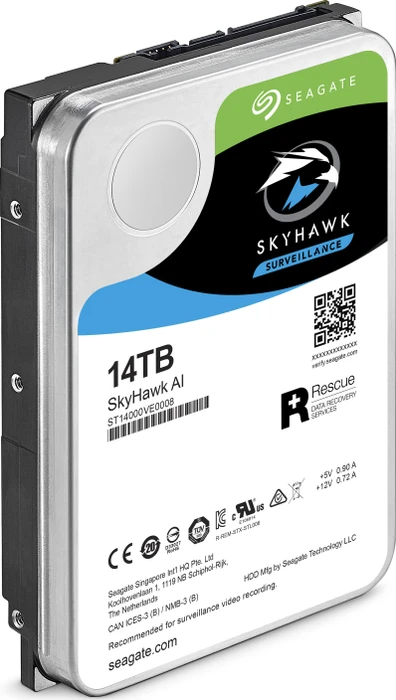 Seagate SkyHawk AI +Rescue 14TB, 24/7, 512e / 3.5" / SATA 6Gb/s