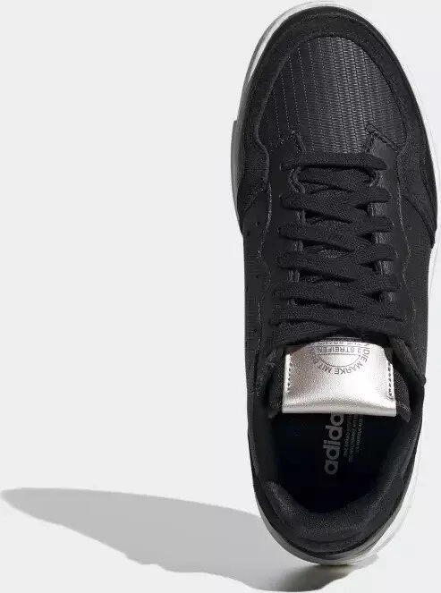 adidas Supercourt core black/crystal white/platinum metallic (Damen)