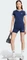 adidas 3-Streifen Slim T-Shirt kurzarm night indigo/white (Damen) Vorschaubild