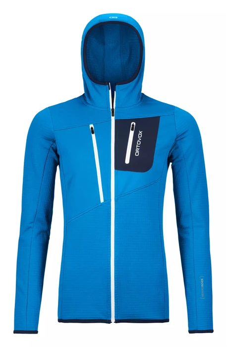 Ortovox Fleece Grid Hoody Funktionsjacke safety blue (Damen)