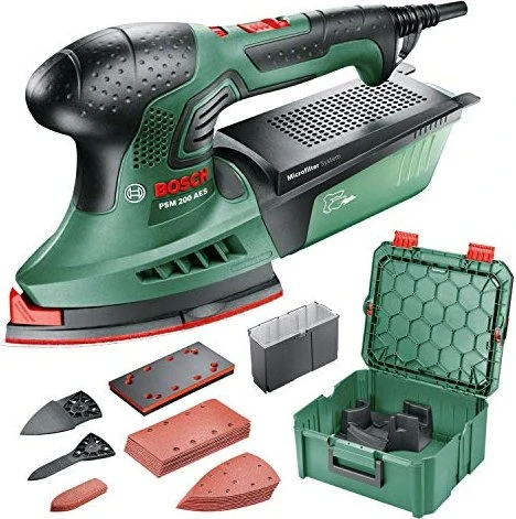 Bosch DIY PSM 200 AES Elektro-Multischleifer inkl. Koffer + Zubehör
