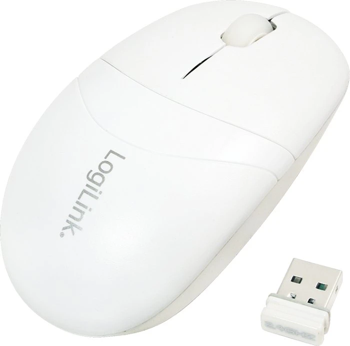 LogiLink Optical Wireless Mouse weiß, USB
