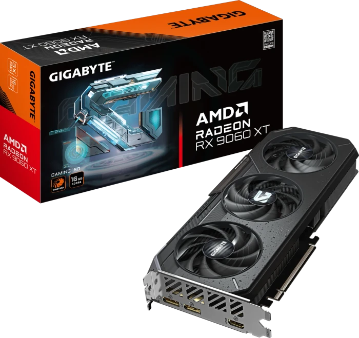 GIGABYTE Radeon RX 9060 XT Gaming 16G, 16GB GDDR6, HDMI, 2x DP