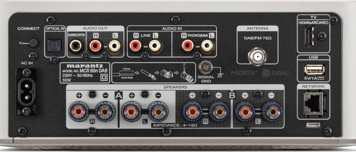 Marantz MCR 60n DAB champagner-gold