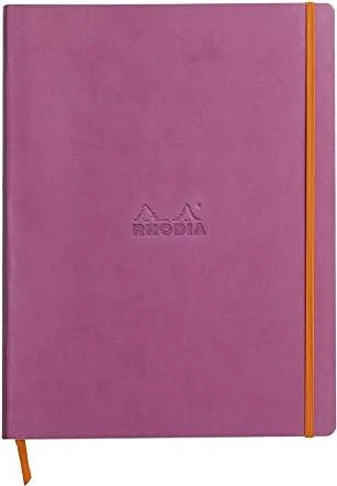 Rhodia Boutique Cahier, A4+, liniert, Softcover, lila, 80 Blatt