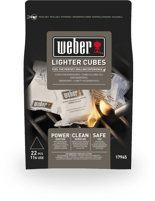 Weber Lighter Cubes Würfel Grill-/Kaminanzünder, 22 Stück