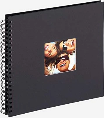 Walther Design Spiralalbum Fun 30x32/50 schwarze Seiten schwarz