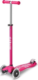 Micro Maxi Micro Deluxe Foldable LED Kickboard shocking pink