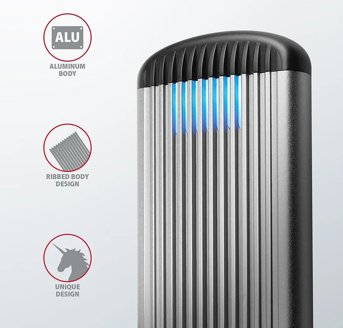 Axagon M.2 Festplattengehäuse, M.2 SATA, USB 3.0 Micro-B